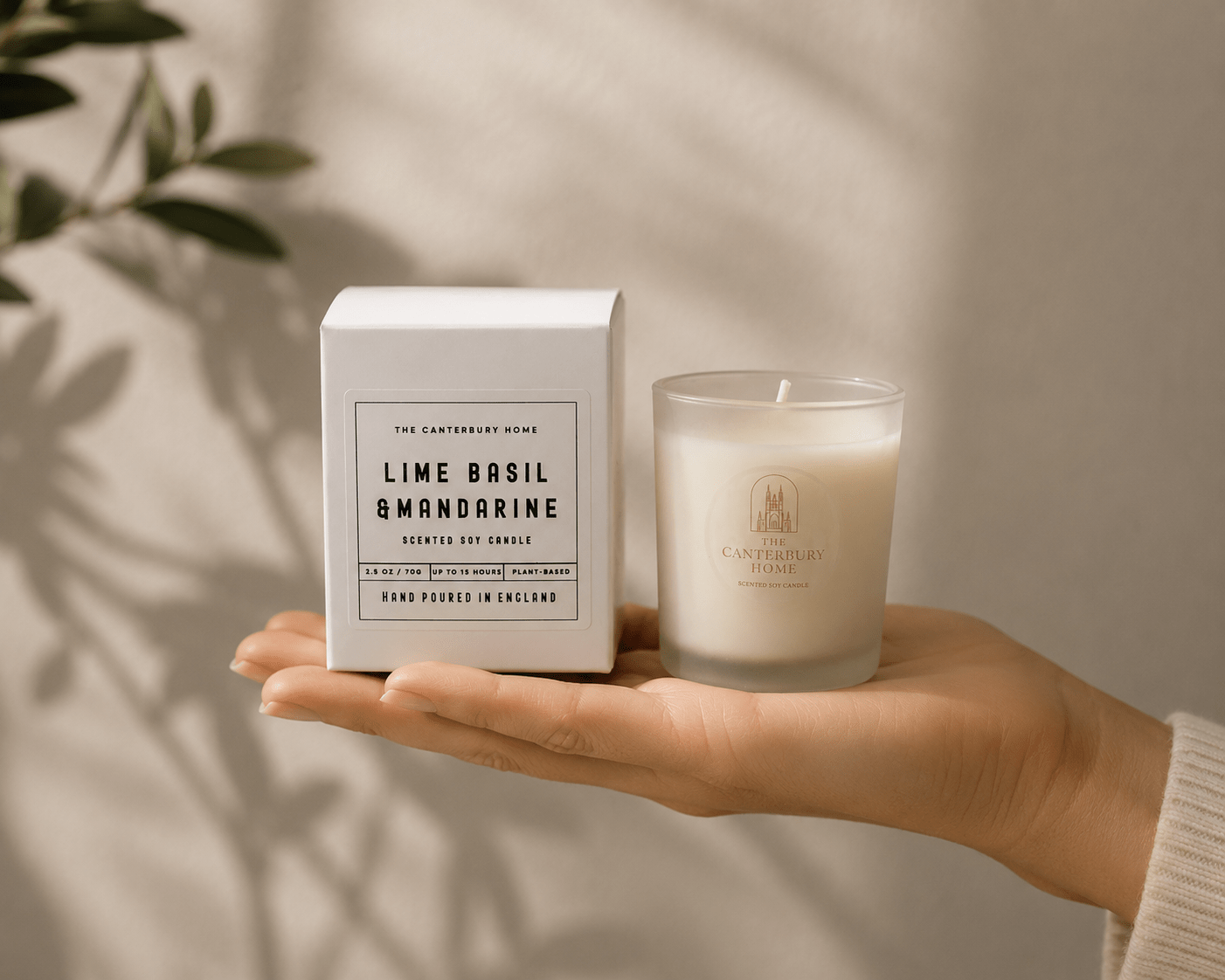 Lime Basil & Mandarine Mini Candle - The Canterbury Home