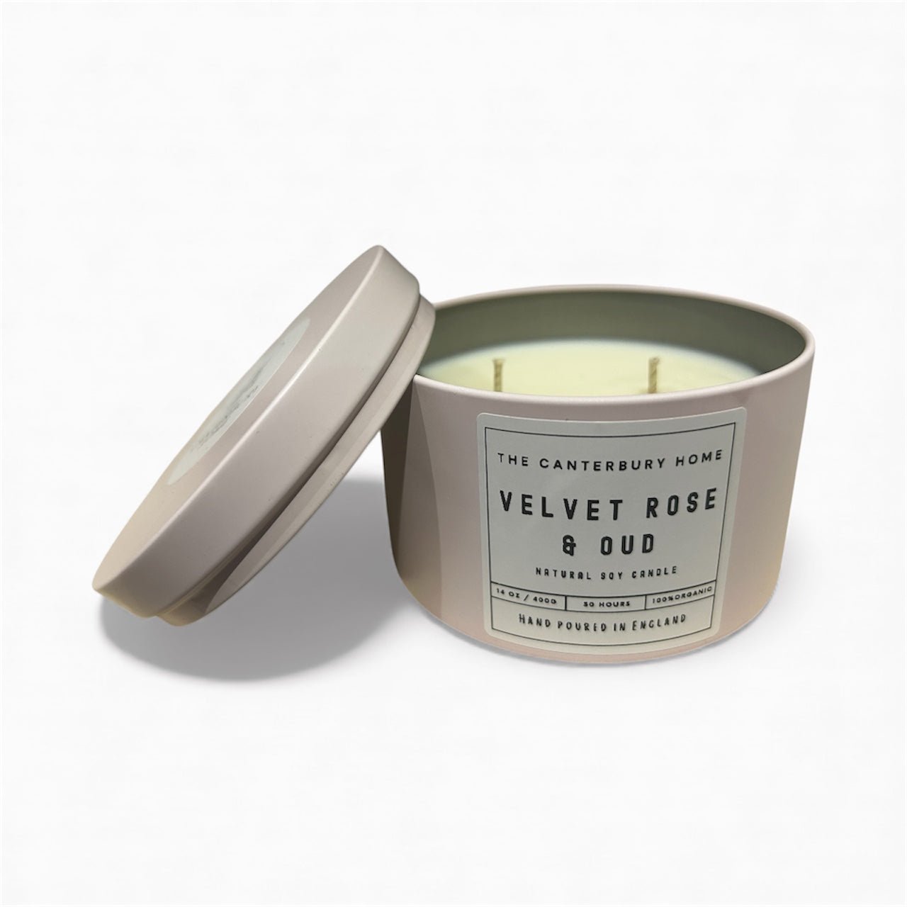 Winter Rose Candle - 400g - Velvet Rose & Oud - The Canterbury Home