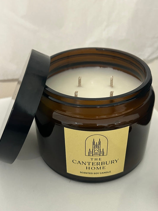 Sandalwood & Vanilla Large 4 - wick candle - The Canterbury Home