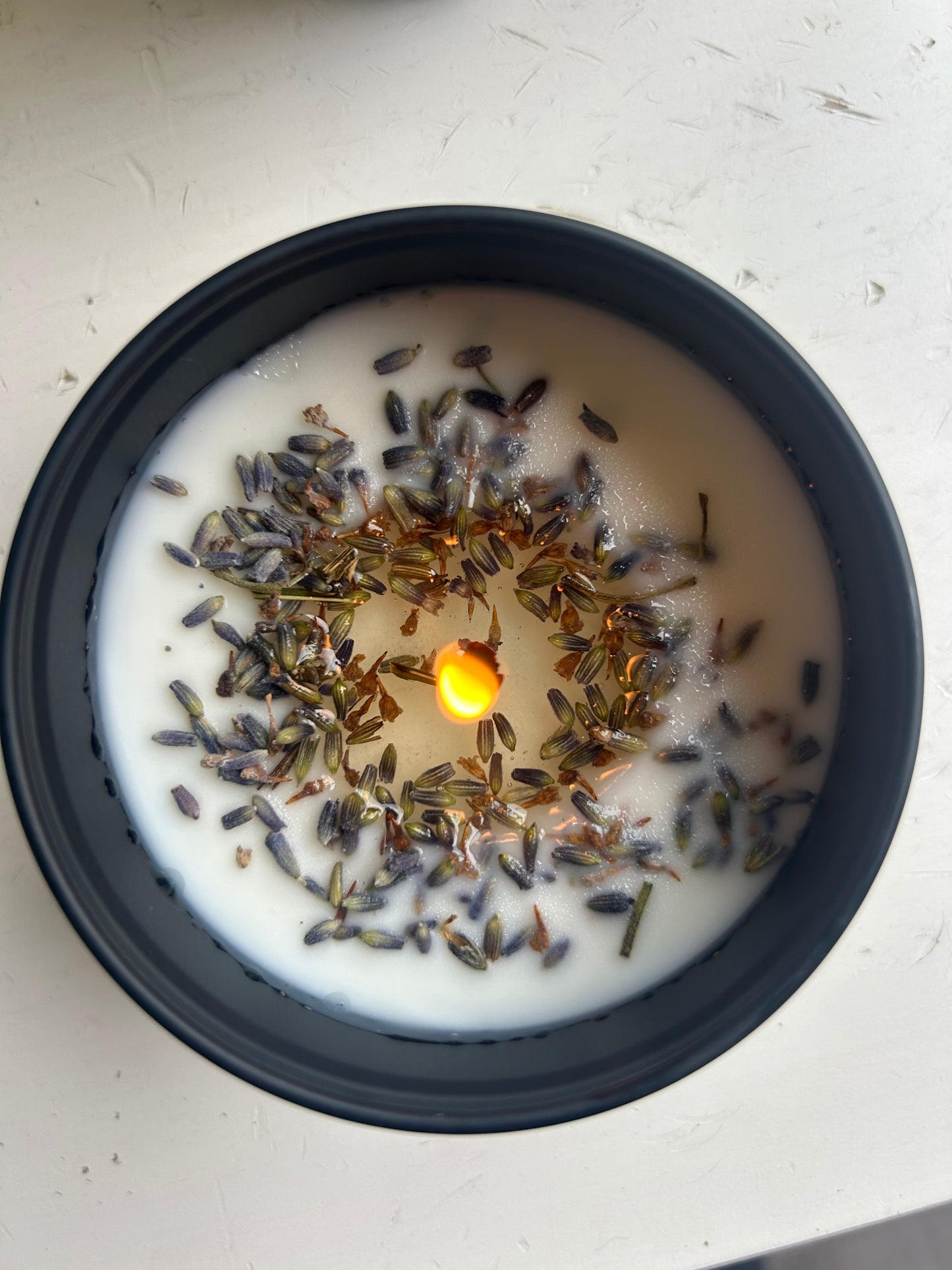 Lavender Essential Oil Candle