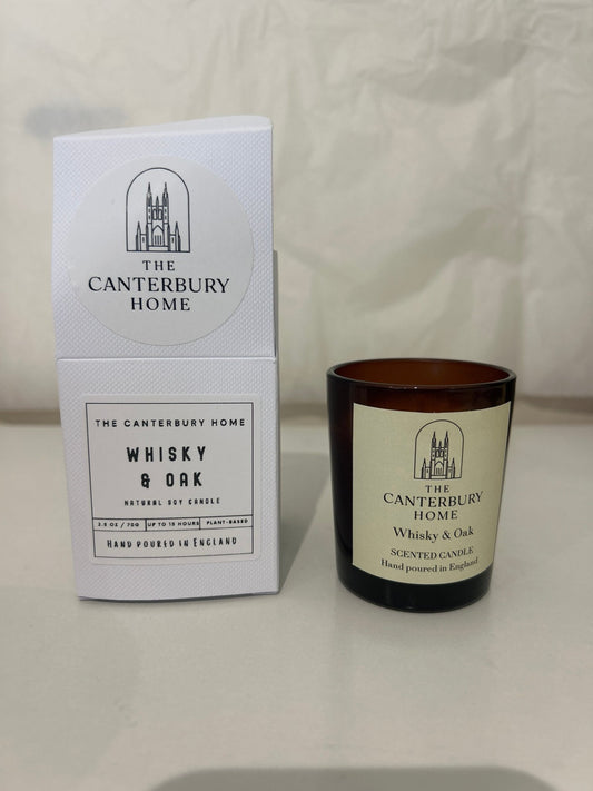 Whisky & Oak Mini Candle - The Canterbury Home