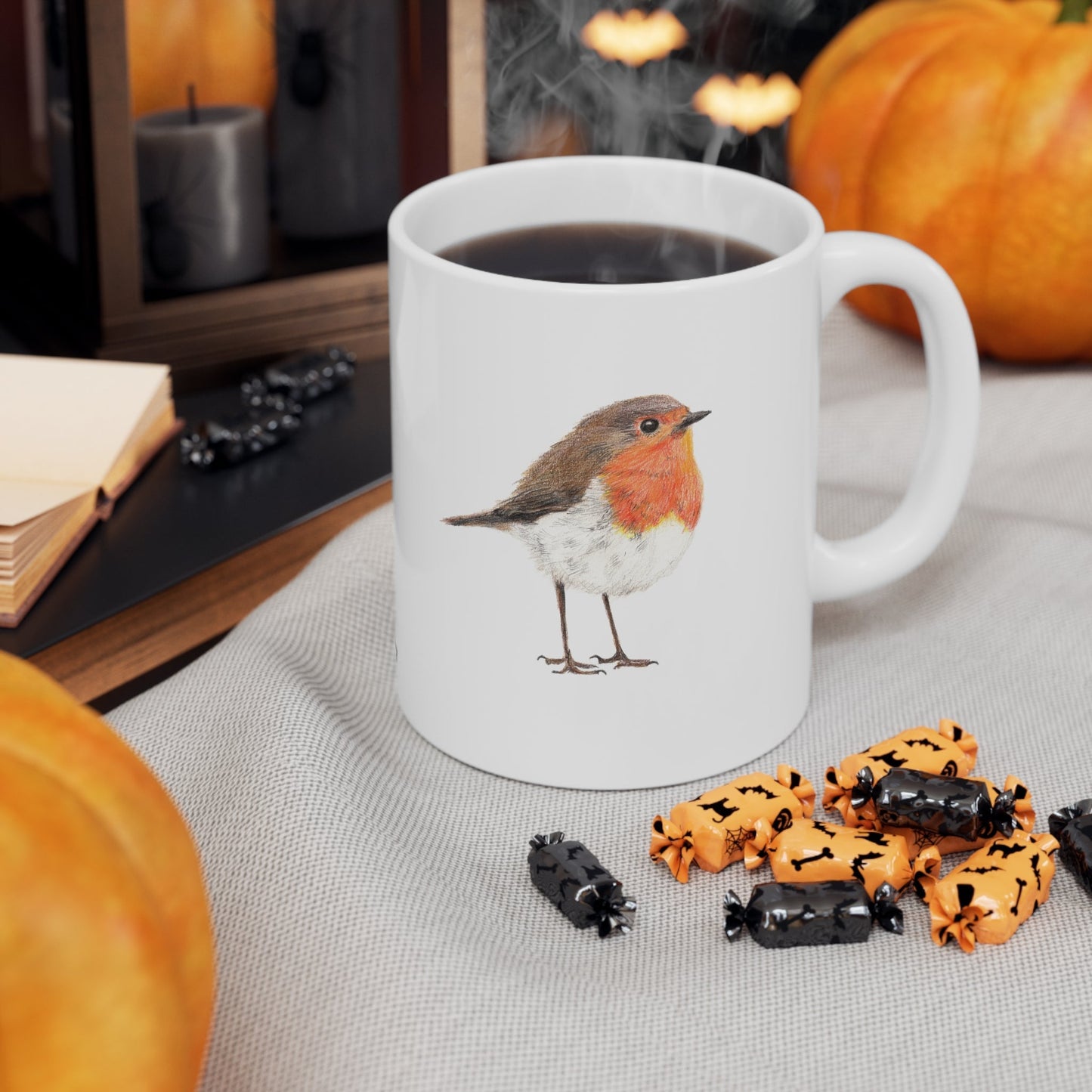 Robin Bird Mug – Ceramic Wildlife Coffee Cup