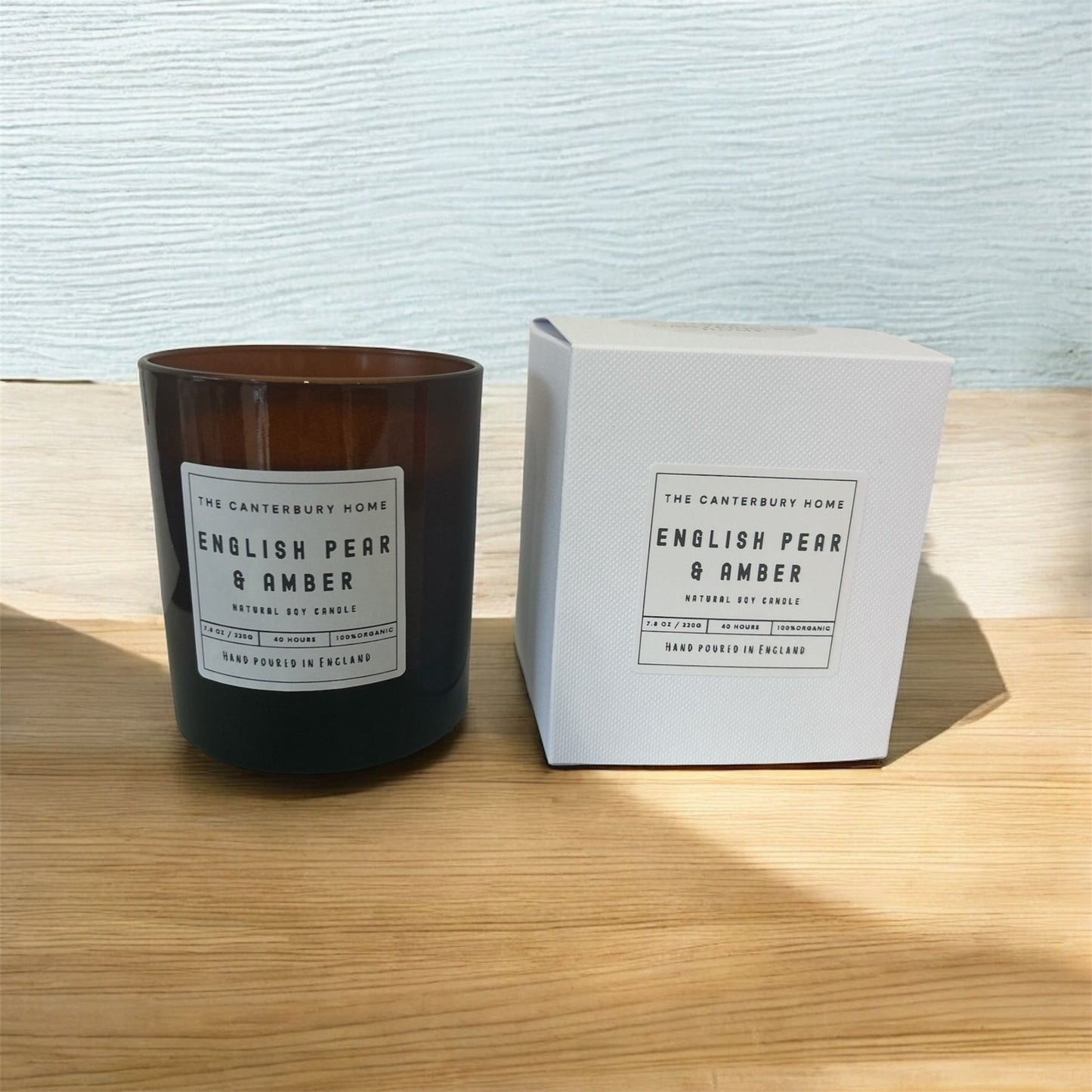 English Pear & Amber Signature Candle - The Canterbury Home