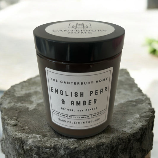 English Pear & Amber Classic Candle - The Canterbury Home