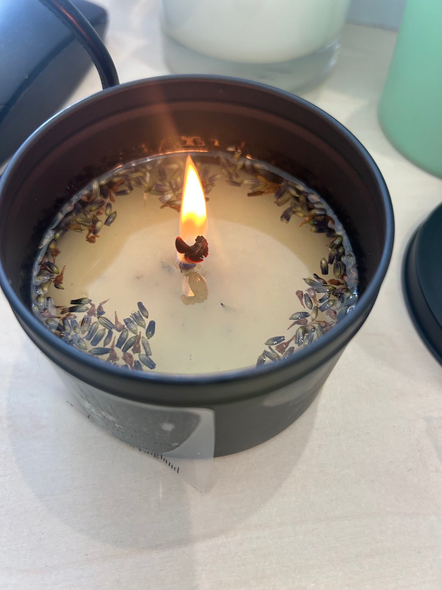 Lavender Essential Oil Candle