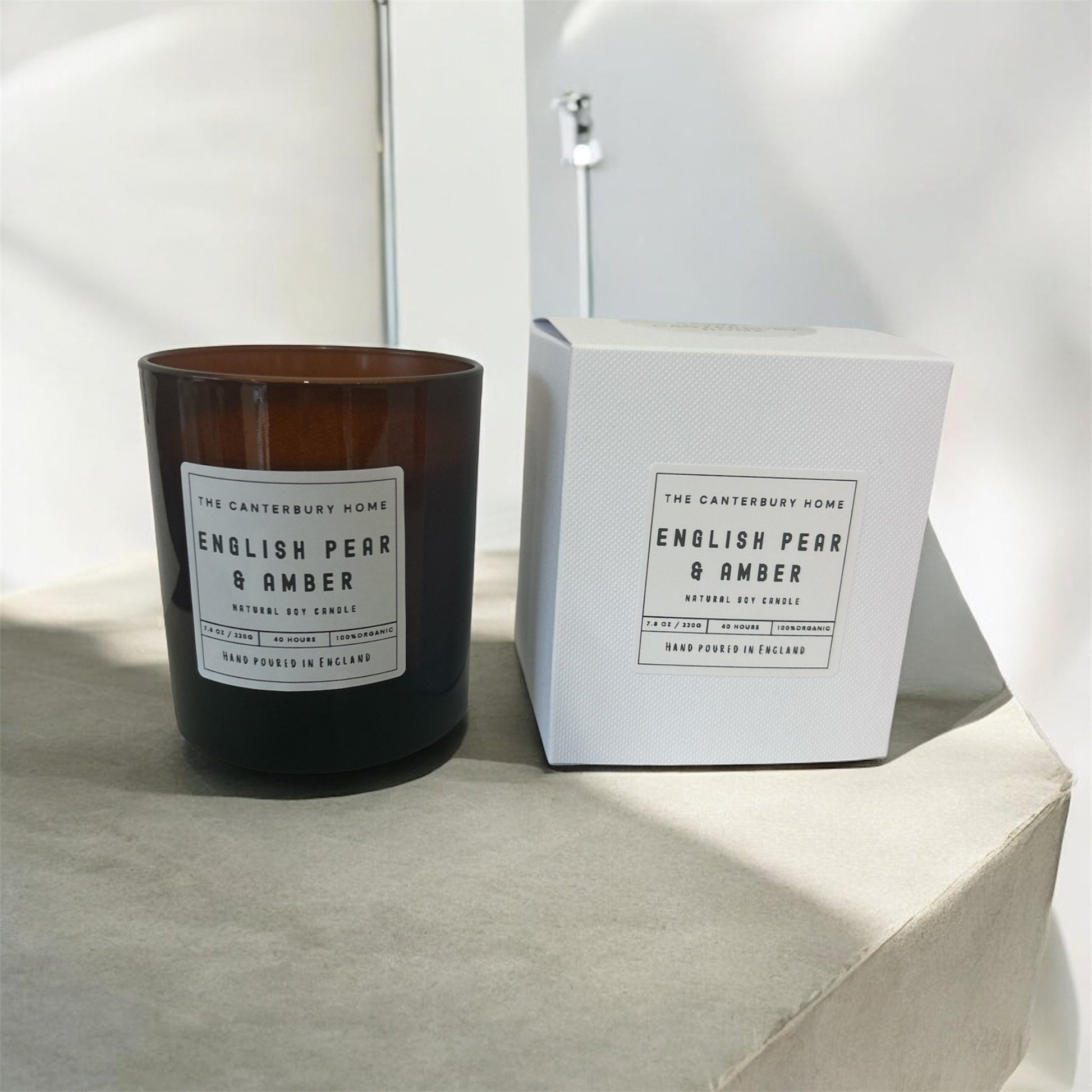 English Pear & Amber Signature Candle - The Canterbury Home