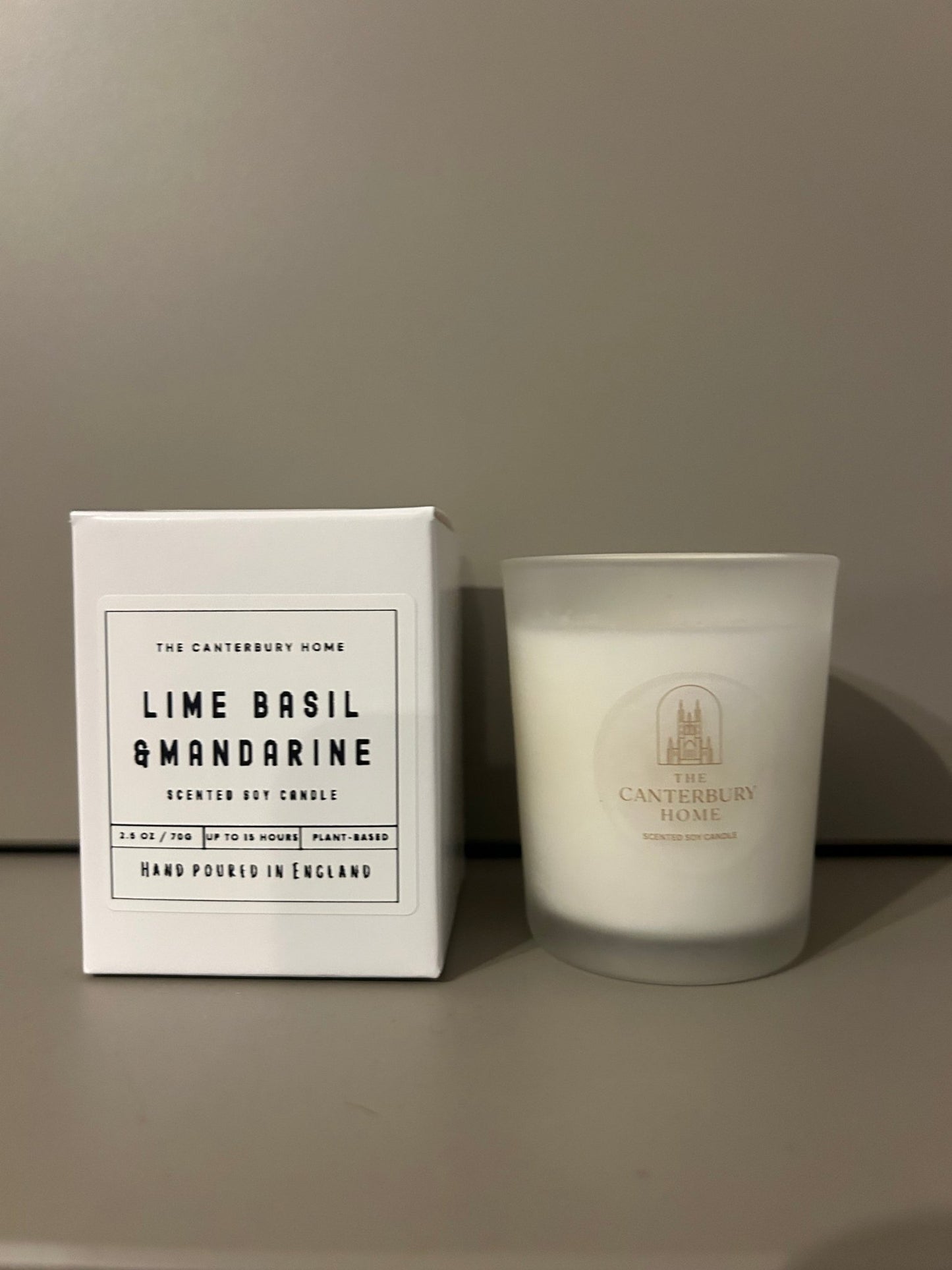 Lime Basil & Mandarine Mini Candle - The Canterbury Home