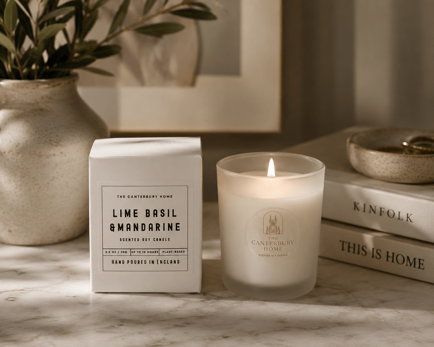 Lime Basil & Mandarine Mini Candle - The Canterbury Home
