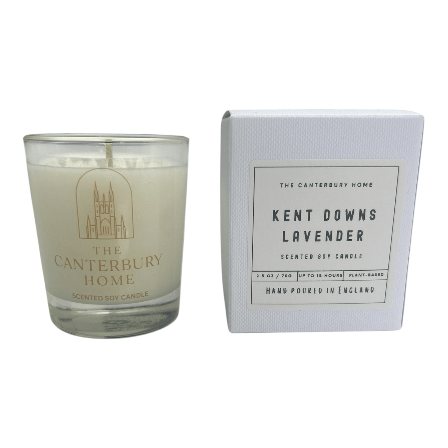 The Canterbury Home Kent Downs Lavender Scented Soy Candle - The Canterbury Home