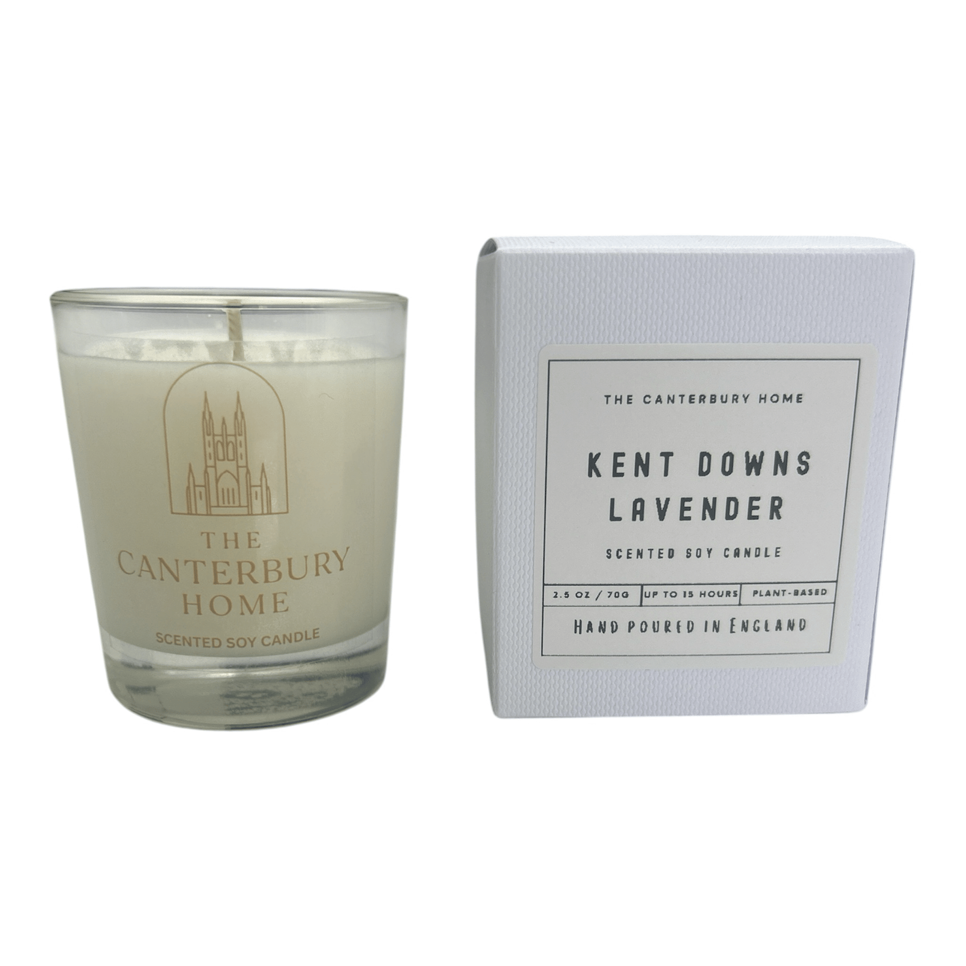The Canterbury Home Kent Downs Lavender Scented Soy Candle - The Canterbury Home